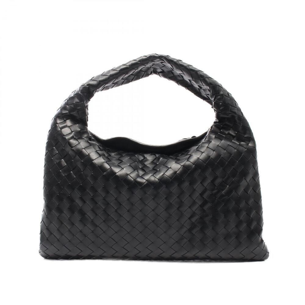 Bottega Veneta HOP Intrecciato Handbag Leather Black New